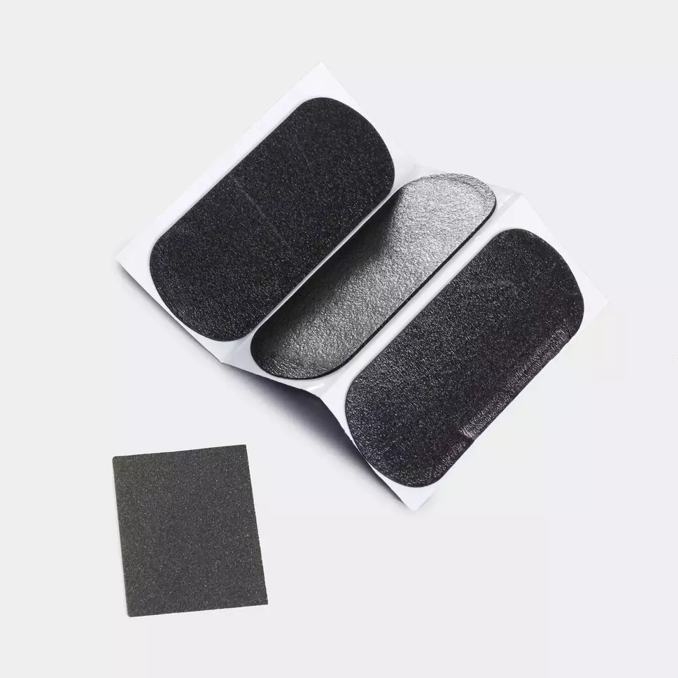 black pads provided in air bed mattress patch fixing kit