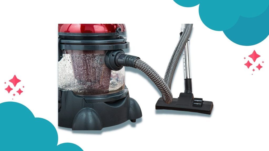 red vacuum for cleaning