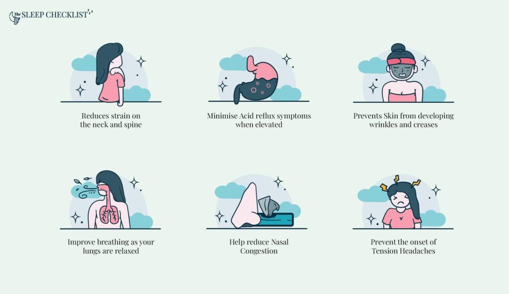infographics on benefits of sleeping on your back